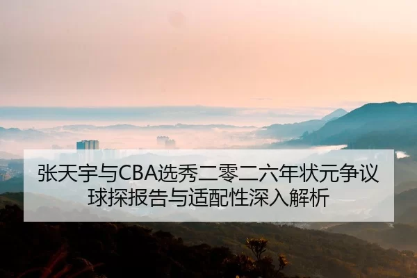张天宇与CBA选秀二零二六年状元争议球探报告与适配性深入解析